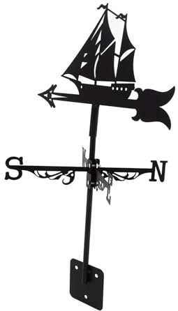 UKCOCO Ornement Rétro Indicateur De Direction Vent Vent Extérieur pour Jardin Et Cour Décoration Utile Et