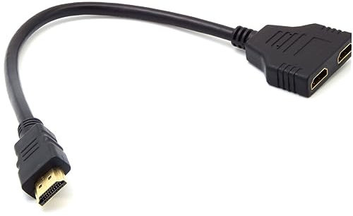 FONDOTIN 1Pièce Adaptateur Entrée Sorties Cordon de Connecteur à Femelle Câble Séparateur Haute pour Périphériques HDTV