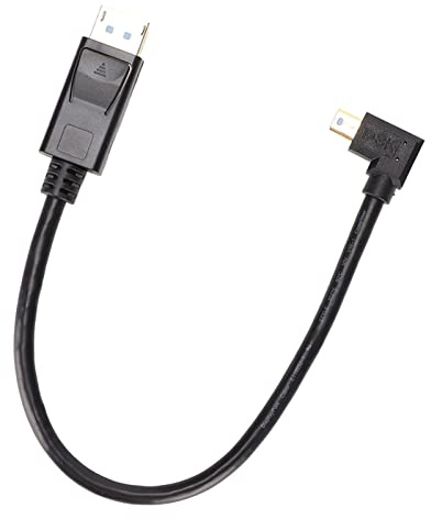 ZDETGU Mini DisplayPort Al Adaptador 8K 60Hz 4K 144Hz Convertidor Bidireccional para Monitores y Televisores de Juegos Profesionales (Doblado a la derecha de 90 grados)