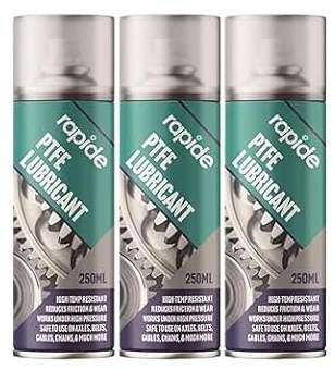 Neel Saanjh PTFE Grease Lubricant Spray, Smooth Operation, High-Temperature Stability, Reduces Friction and Wear, Excellent Corrosion Protection, Versatile Application for Chains & Belts (3 pcs)