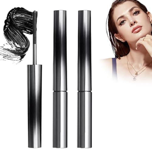Faccelove'S Ironeye Mascara, Iron Eye Wand Mascara Facelove, Ironeye NatüRliche, VerläNgernde Und Pflegende, Long-Lasting And Smudge-Free, 3d Curling Eyelash Irons, Waterproof (Schwarz*2)