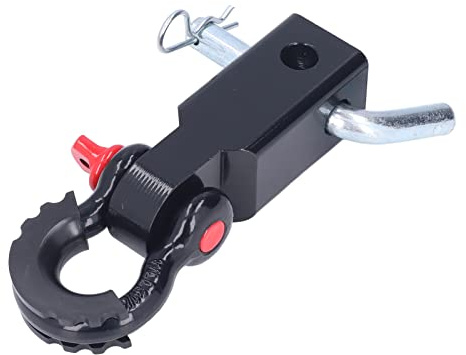 MasYosh 2in Ricevitori di Aggancio Grillo Universale, Accessori per il Rimorchio per il Recupero del Veicolo in Acciaio con Design Ad Alta Arrugginita, per le di Camion per Auto (Nero)