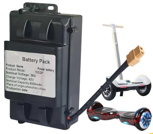 36V 4.4Ah Batería Hoverboard Batería De Repuesto 36V4400MAH Batería Recargable para Patinetes Eléctricos/Tablas De Autoequilibrio