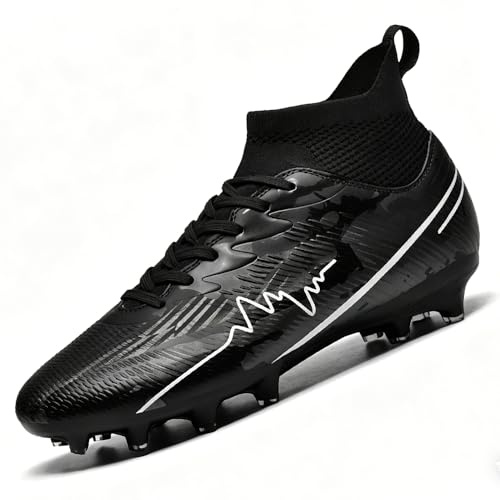 Mokayu Fußballschuhe Herren High Top Professionelle Fussballschuhe Jugendliche Athletics Trainingsschuhe Outdoor Sport Kunstrasen Football Schuhe Fußball Stiefel Unisex