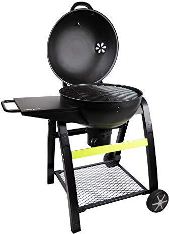 Cook'in garden, Holzkohlegrill, Tonino 60, Easy Lighting System & Aschefänger, Haube mit Belüftung & integriertem Thermometer, 2 verstärkte Räder und Griff