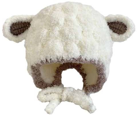 LIFKOME Gorras De Felpa para Bebe Gorro Orejas Diseño Decorativo Gorro Bebe Invierno Niña Color Sencillo