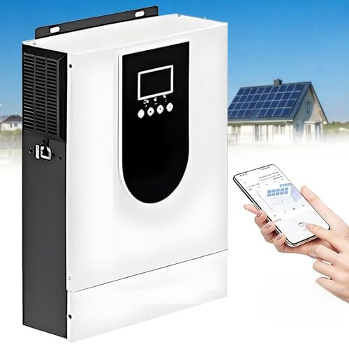 Caricabatterie Inverter Ibrido Solare 1.0-10.2KW 12V 24V 24V CC A 220V-240V CA, Regolatore Di Carica Mppt Integrato, Funziona Con Piombo Acido/Lifepo4 (Supporta Batterie Senza Batteria)(8.2KW/48V)