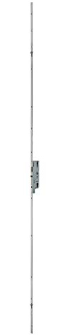 FERCO - Serrure Encastrée Fercomatic à Cylindre - Porte d'Entrée - Axe 50 mm - 3 Points - Hauteur 2150 mm - Verrouillage Automatique - Réversible - 2 Galets - Pêne Dormant - Gris