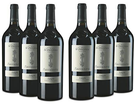 Lo Zoccolaio Langhe DOC Baccanera Rotwein - Flaschen Piedmont Wein Barbera-Merlot-Nebbiolo-Canernet Sauvignon trocken Barbera trocken (6 x 750 ml)