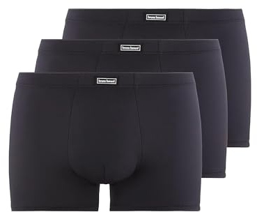 bruno banani Boxershorts Herren Soft Micro Mikrofaser - 3er Pack | Eng anliegende Mikrofaser, atmungsaktiv wie zweite Haut, Slim Fit ohne Kneifen, sportlich im 3er Set