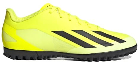 Adidas Unisex Adulto X Crazyfast Club Turf Boots, Solar Yellow/Core Black/Cloud White, 41 1/3 EU