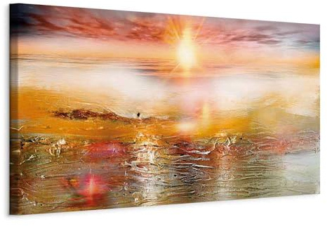 murando - Akustikbild gemalt Meer Sonne, Schallschutz, Wohnzimmer, Büro | Verbessert Raumakustik, reduziert Hall, ideal fürs Büro oder Wohnzimmer, hochwertige Verarbeitung, schnelle Montage, stilvoll