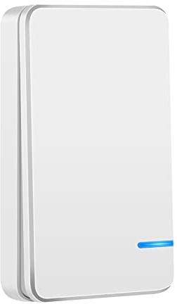 NineLeaf Mini interrupteur sans fil, mini interrupteur de lumière, interrupteurs sans fil étanches, pas de câblage, pas de batterie nécessaire,seulement le panneau d'interrupteur, récepteur non inclus