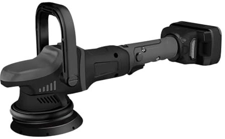 KOHARA Polisseuse de Voiture sans Fil 18 V Orbite 15 mm 2000-4800 OPM Polisseuse Tampon Portable avec 7 Vitesses Variables 2 pièces Polissage Efficace de la Batterie 4,0 Ah (Taille : Po