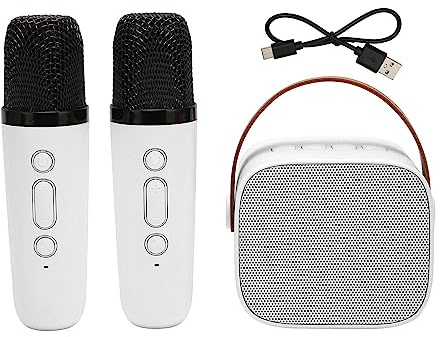 Máquina de karaoke, Sonido Estéreo Multifunción, Altavoz BT Portátil, Instrumentos Musicales, Música Electrónica, Equipo de Karaoke DJ, Sistemas, Sistemas, Dinámico, con 2