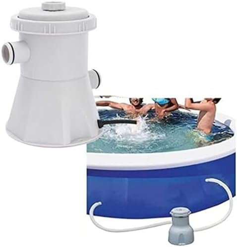 Kit Pompa Per Piscina Easy Set, Pompe Per Piscina Fuori Terra, Con Tubi Filtranti Compatibili, Pompa Filtro A Cartuccia Trasparente, Per Piscine Gonfiabili Estive,EU