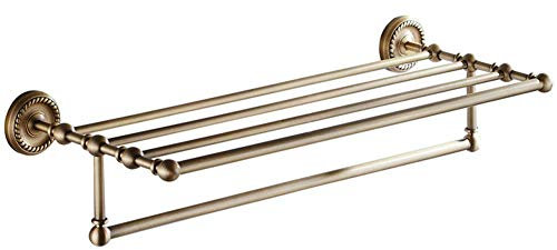 Generisch handtuchständer Antiker Messing-Doppel-Wand-Handtuchhalter Badezimmer-Accessoires im europäischen Stil