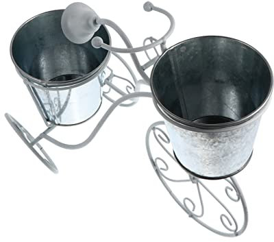 ORFOFE Fahrrad-blumenständer Aus Eisen Fahrrad-Form-pflanzenständer Vintage-Garten-Dekoration Blumentopf-Halter Aufbewahrungsregal Für Sukkulenten