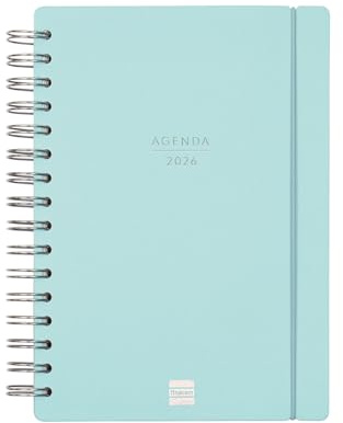 Finocam - Agenda Haiku 16 Meses 2025 2026 Semana Vista Horizontal Septiembre 2025 - Diciembre 2026 (16 meses) Azul Español
