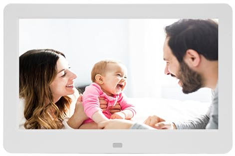 10 Zoll Digitaler Bilderrahmen, 1920x1080 HD -Touchsbildschirm Fotorahmen Elektronisch mit Fernbedienung, Rotierbares Display, Wandmontage, Teilen Sie Fotos / Videos von