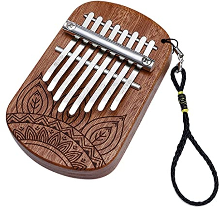 Tsudoku 8 Touches Kalimba Doigt Africain Pouce Piano Acajou Clavier en Bois Instrument à Percussion Cadeau de Musique pour DéButant