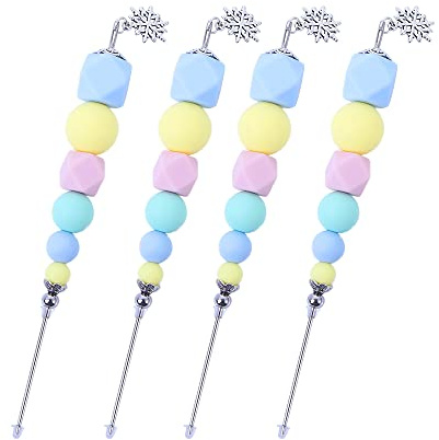 Colorful Scriber Needle Sugar Stir Needle Scriber Needle Modelling Tool for Biscuit Cookie Sugar Craft Icing Pin Cake Decorating Needle Tool(4Pcs)