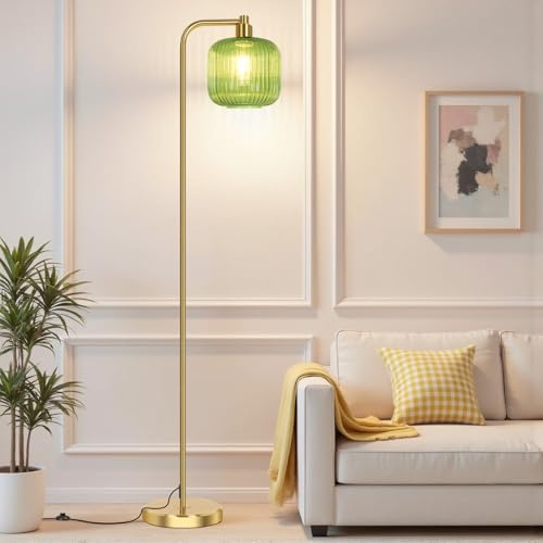 BTTO Floor Lamps for Living Room, Modern Tall Pole Standing Lamp with Bulb & Pedal Switch, 170cm, 67 Tall Lamp Standard Lamp for Bedroom Study Room Office