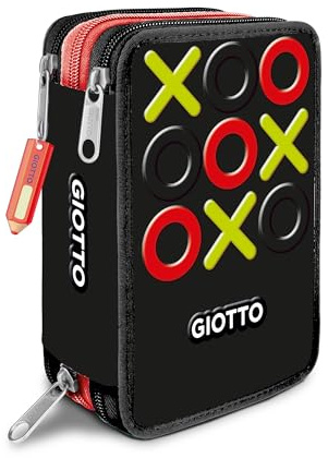 GIOTTO ASTUCCIO 3ZIP TRIS NERO