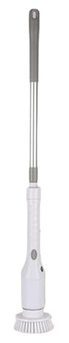 Humdcdy Electric Scrubber for Cleaning | Electric Rotating Brush Cleaner for Bathroom,Long Handle Scrubbing Tools with Replaceable Heads for Bathroom Grout Drill Floor Tile