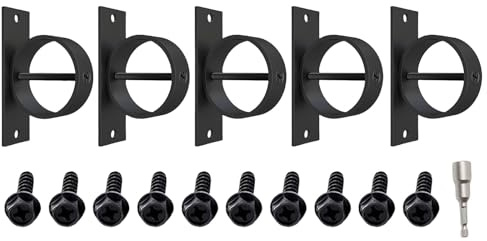5 Pièces Supports En Acier Inoxydable Pinces À Corde De Avec Vis Croisées Pour Clôture Vis Pont D'escalier Fixant Les Pinces Supports En Acier Inoxydable