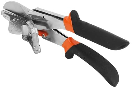 TOPINCN Cizalla Angular de Acero, Herramienta Manual de Corte Afilado para Madera Fina, Material de Canalización de Plástico, Cromado, Forma de Pico de 2,6 Pulgadas para Entusiastas del Bricolaje