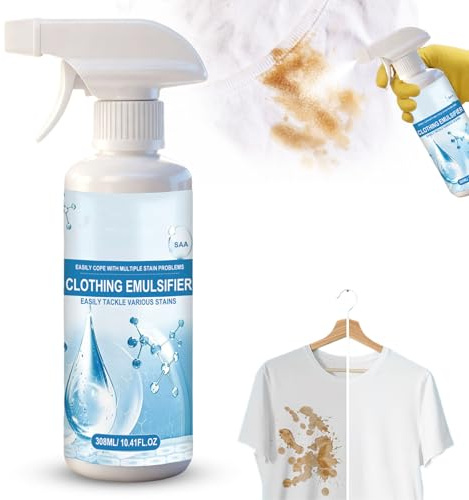 Emulgator Fleckenentferner für Kleidung, nichtionischer Tiefenreiniger Spray für die Wäsche, kraftvoller Fleckenentferner, schonend für Textilien, tragbarer Textilreiniger (1PC)
