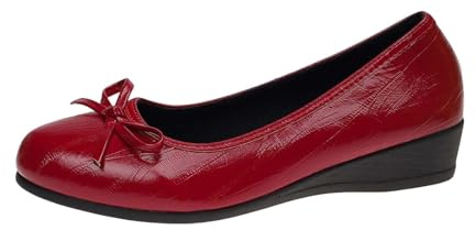 Genérico Zapatos Casuales Femeninos con Punta Redonda Estilo Bailarina sin Cordones y tacón bajo para Uso Diario