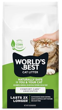 World's best cat litter, comfort care unscented, 6.80kg
