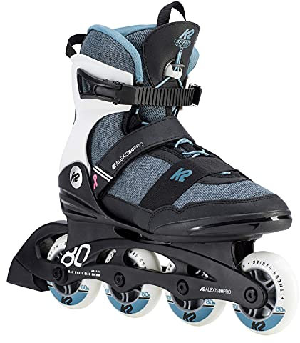 K2 Skates Damen Inline Skates ALEXIS 80 PRO, black - grey - blue, 30D0772.1.1.075