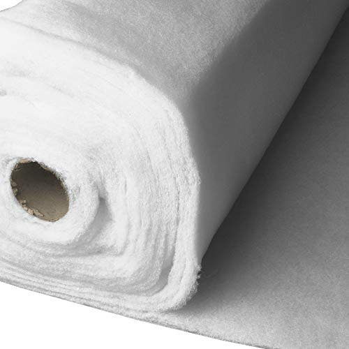 Schneewatte - 120 gr - Extra Breit 210 cm! - Schneevlies, Kunstschnee - Flammenhemmend BS 5852, T2- Meterware (1m)