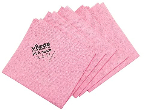 Paños multiusos PVAmicro de microfibra para una limpieza 100 % segura y eficaz (rojo, 20 paños)