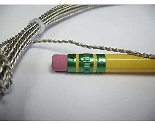 Verdrehter verzinnter Kupferdraht, 14 Gauge, 6,5 m Spule, perfekt für Buntglasprojekte