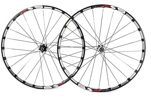 Radfahren Räder 26 27,5 Zoll MTB Fahrrad Laufradsatz Carbon Naben Scheibenbremsen Schnellspanner 7 8 9 1011 Geschwindigkeit (Color : Black, Size : 26inch)