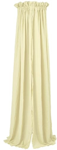 MEYCO Baby Betthimmel 30x155cm Babyhimmel Baumwolle Polyester Soft Yellow | 80 % Polyester, 20 % Baumwolle, Baldachin, kuschelig weich, waschbar, einfache Befestigung