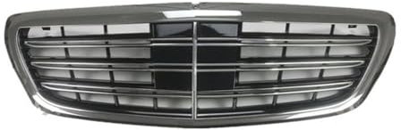 YPJHMXQXQ Kühlergrill Front Grill Für Mercedes Benz W222 (with Acc) AMG S63 S65, Verschleißfest wetterfest und langlebig Sport Stil Autoersatzteile Dauerhaft Grill,Silver