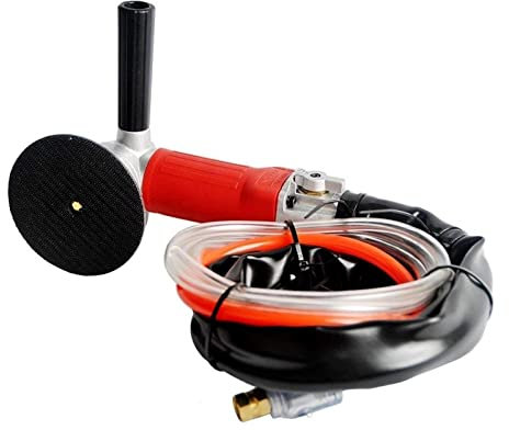 Seamless Seam Setter,Floor Suction Cup Tool, Pneumatic Air Wet Polisher Angle Grinder Tool for Polishing Pad with Rear Exhaust,Air Powered Stone Polisher for Seam Joining & Leveling