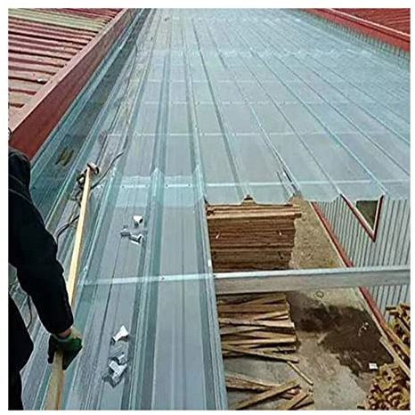 Rygcrud 5 Stück Polycarbonat-Platte, Gewächshaus Hühnerstall Überdachung Vordächer Regendicht Isolierung Schuppen-Abdeckung, 1 mm Glasfaserplatte(84x150cm)