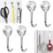 Ganci Magnetici Extra Resistenti, Gancio Magnetico, 4 pezzi Ganci Magnetici Potente, Magnete Con Ganci, Ganci Magnetici Neodimio, Calamite Potenti, per Cucina, Camera da Letto, Ufficio, Argenteo