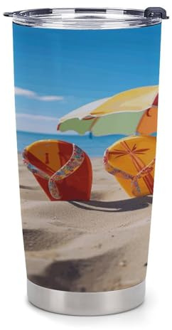 SKTNBM Bicchiere da acqua riutilizzabile, in plastica, colorato, con stampa a forma di palla da spiaggia, con coperchio, anti-trabocco, tazza da caffè da viaggio per casa all'aperto