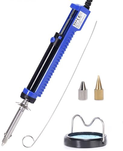 Entlötpumpe,Entlötkolben Lötkolben Lötabsauger mit 1.2mm und 1.0mm Entlötdüsen