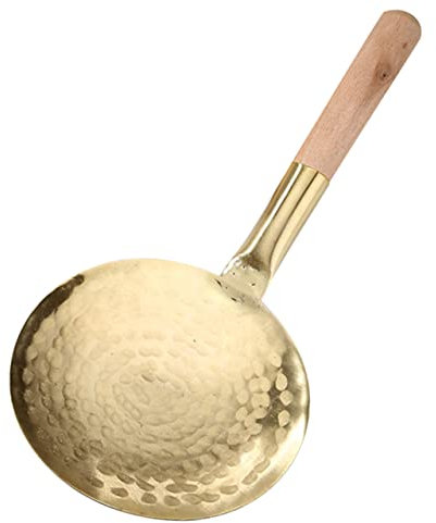 Alipis Cucchiaio Per Tofu in Rame Ergonomico Antiscivolo Mestolo Cucina Resistente e Pratico Per Servire Design Robusto e Confortevole Per Uso Domestico