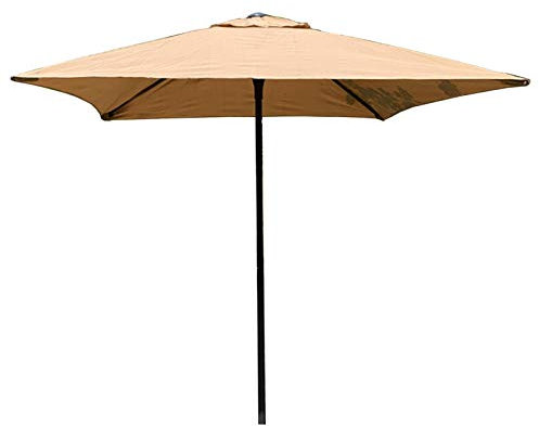 ARDZLALS Ombrellone da Giardino Quadrato 1,7 x 1,7 m, Protezione, ombrellone da Giardino per Esterni, per Giardino, terrazza, Balcone, Base Non Inclusa