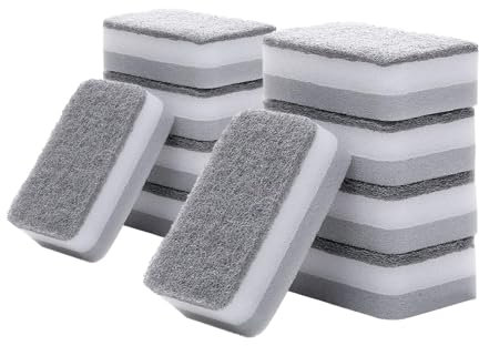 Esponja de Limpieza mágica, Borrador de la Cocina de melamina, Potente Esponja de Limpieza con Alta absorción - borrado mágico para Eliminar la Suciedad, Las trazas y Las Manchas en Las Superficies