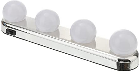 HOLIDYOYO Schminklampe Mit Saugnapf Led Spiegelleuchte Weißes Licht Tragbare Make up Leuchte Ohne Bohren Für Badezimmer Und Reisen